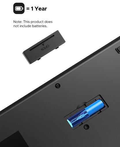 UGREEN 2.4G Wireless Keyboard – 104 Keys, Ultra-Slim, US Layout