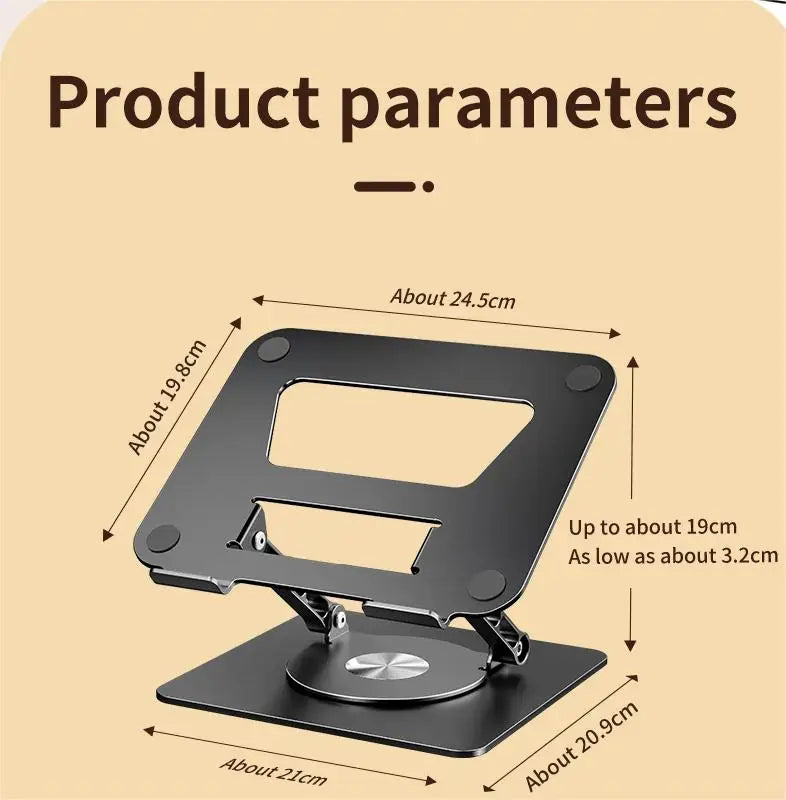 LS652 Aluminum Alloy Foldable Laptop & Tablet Stand