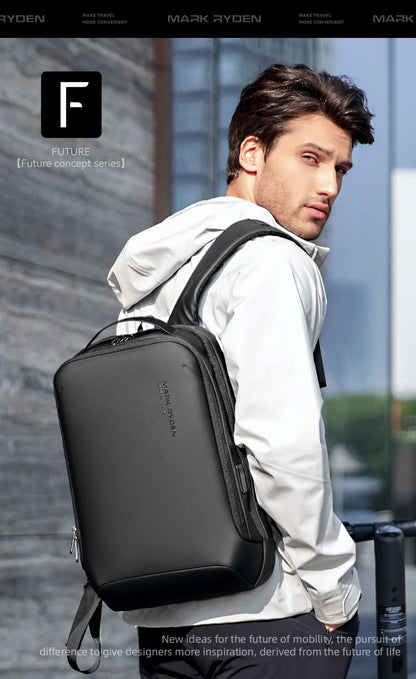 MARK RYDEN Slim Business Laptop Backpack – Minimalist & Unisex