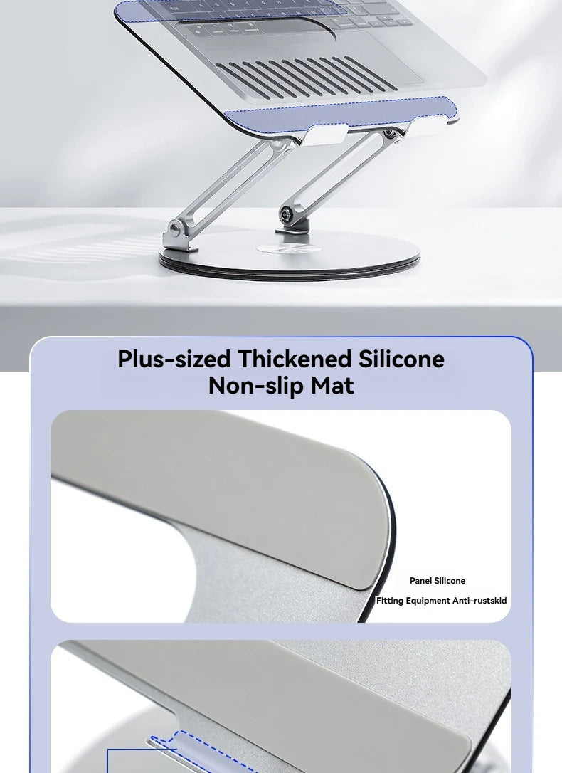 Premium 360° Rotating Aluminium Laptop Stand