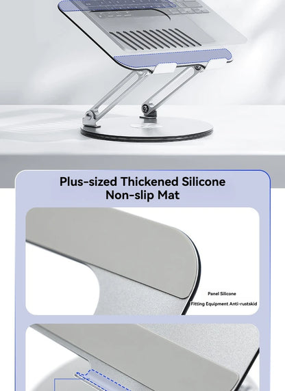 Premium 360° Rotating Aluminium Laptop Stand