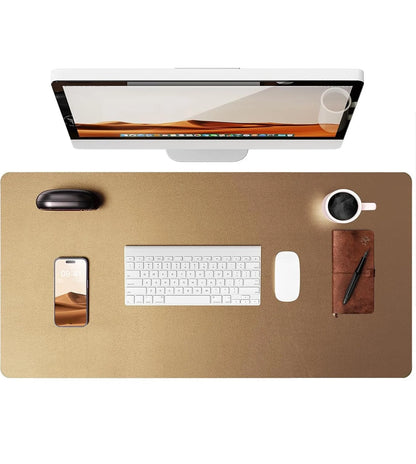 Large Leather Desk Pad – Non-Slip PU Office Mat for Laptop & Workspace