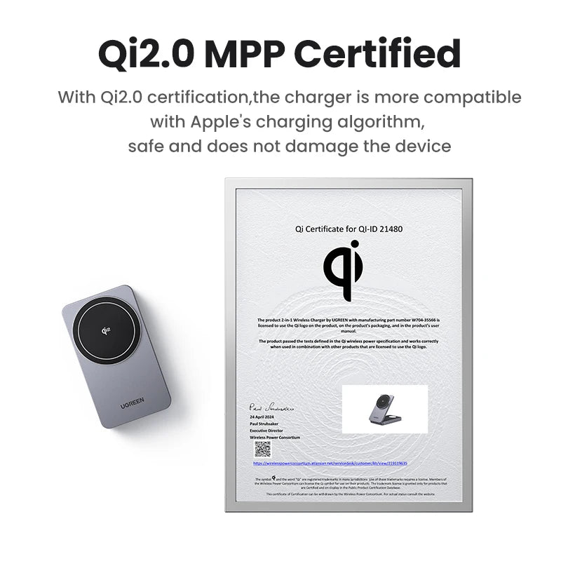 UGREEN 3-in-1 Magnetic Wireless Charger