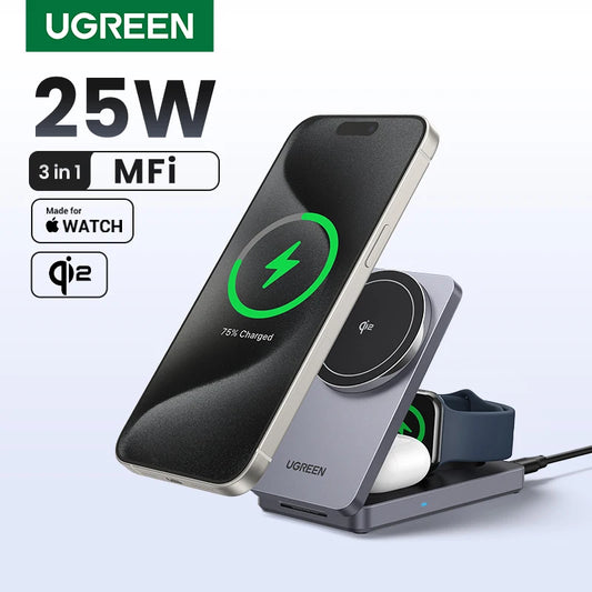 UGREEN 3-in-1 Magnetic Wireless Charger