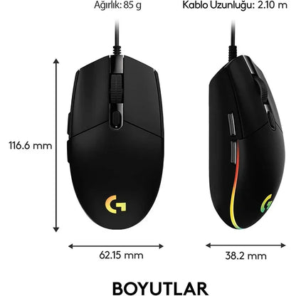 Logitech G102 RGB Wired Gaming Mouse 8000 DPI