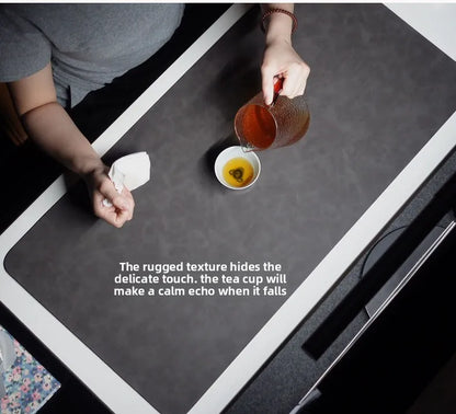 PU Leather Desk Pad Set – Waterproof Non-Slip Mouse Pad with Keyboard & Wrist Rest