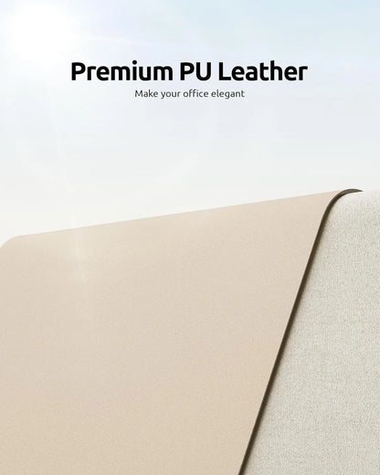 Large Leather Desk Pad – Non-Slip PU Office Mat for Laptop & Workspace