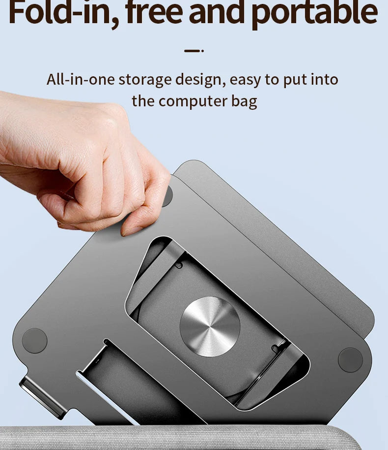 LS652 Aluminum Alloy Foldable Laptop & Tablet Stand
