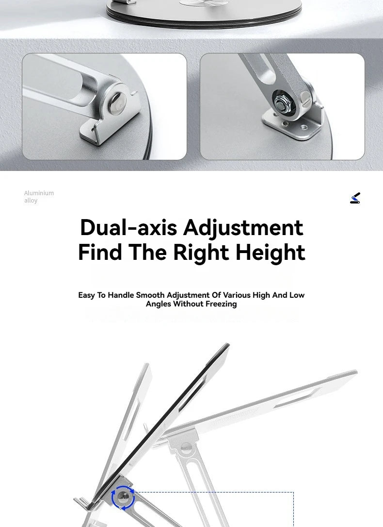 Premium 360° Rotating Aluminium Laptop Stand