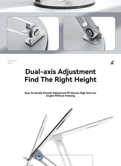 Premium 360° Rotating Aluminium Laptop Stand