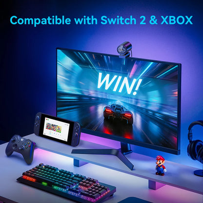 EMEET S600 4K Streaming Webcam – Ultra HD Video for Creators & Professionals