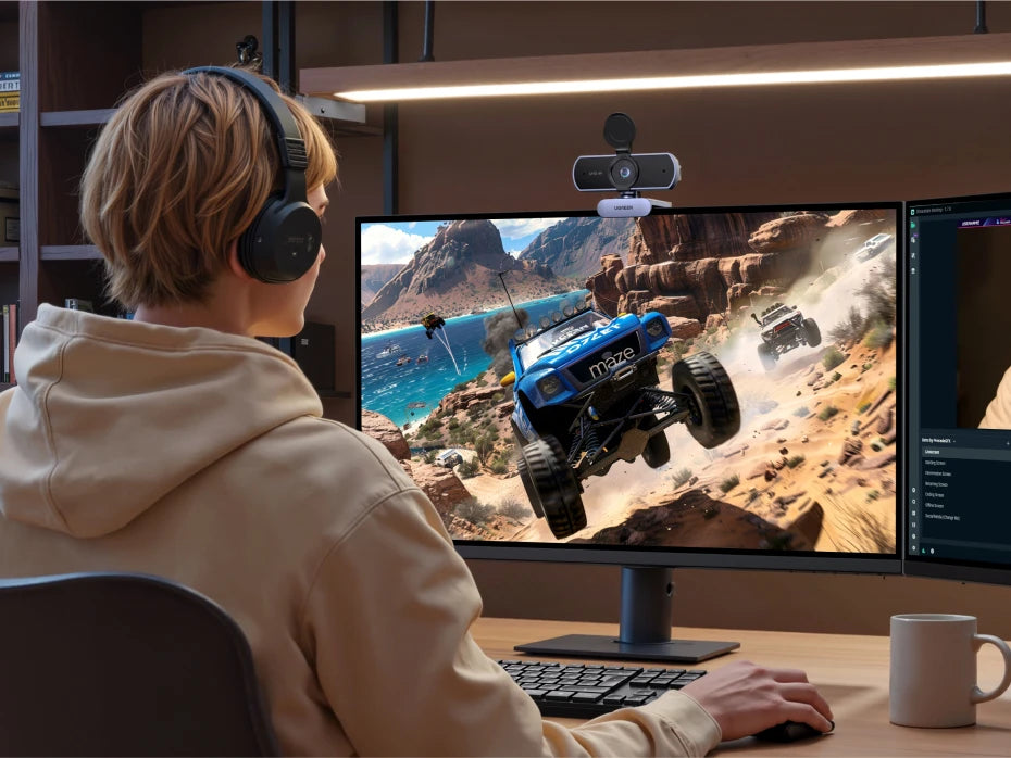 UGREEN 4K FHD Webcam – 8MP, Autofocus & Dual AI Mics