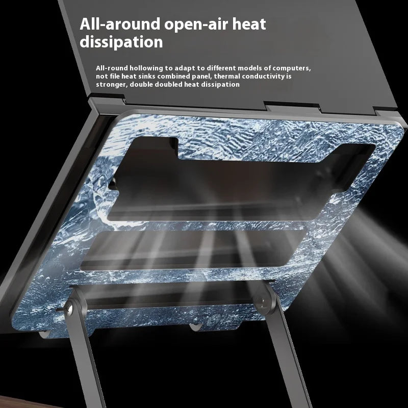 Universal Laptop Holder Portable Laptop Tablet Stand Anti-Slip Adjustable Metal Bracket Stable Riser Notebook Holder for Macbook