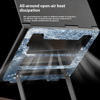 Universal Laptop Holder Portable Laptop Tablet Stand Anti-Slip Adjustable Metal Bracket Stable Riser Notebook Holder for Macbook