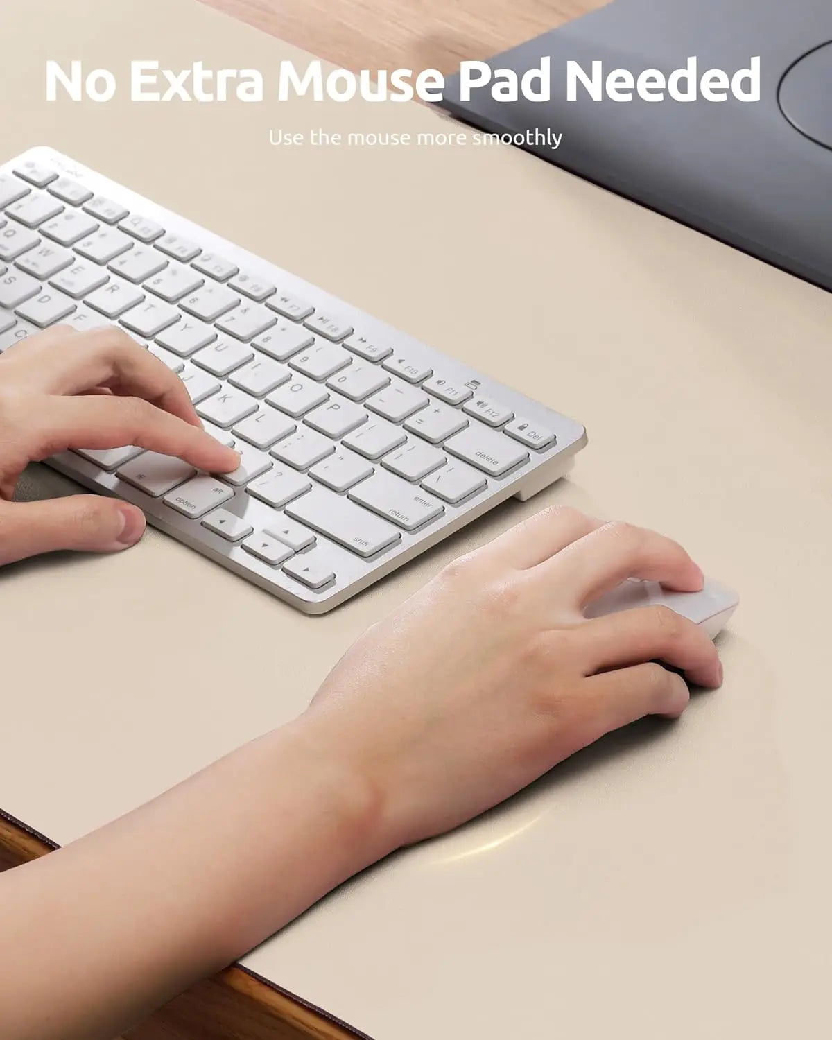 Large Leather Desk Pad – Non-Slip PU Office Mat for Laptop & Workspace