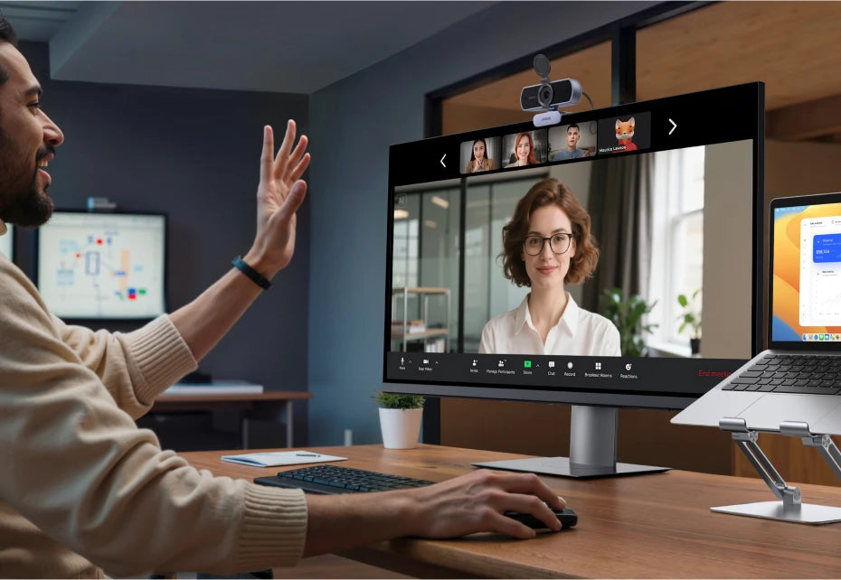 UGREEN 4K FHD Webcam – 8MP, Autofocus & Dual AI Mics