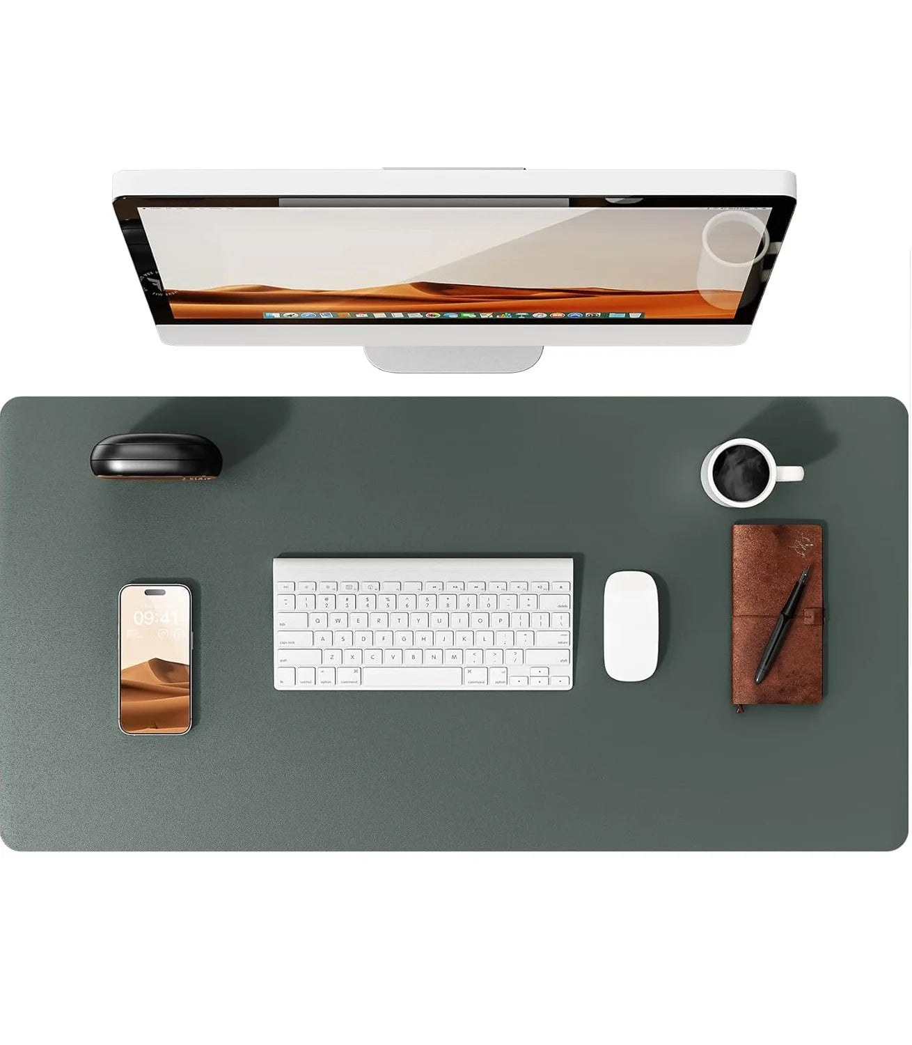 Large Leather Desk Pad – Non-Slip PU Office Mat for Laptop & Workspace