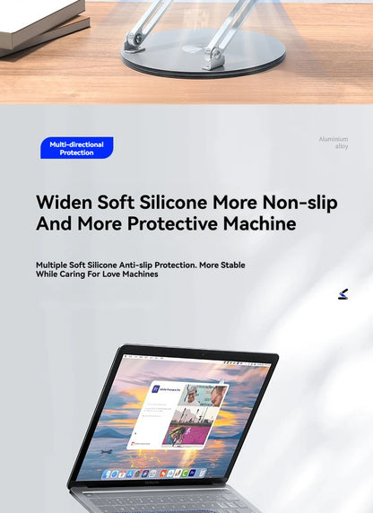 Premium 360° Rotating Aluminium Laptop Stand