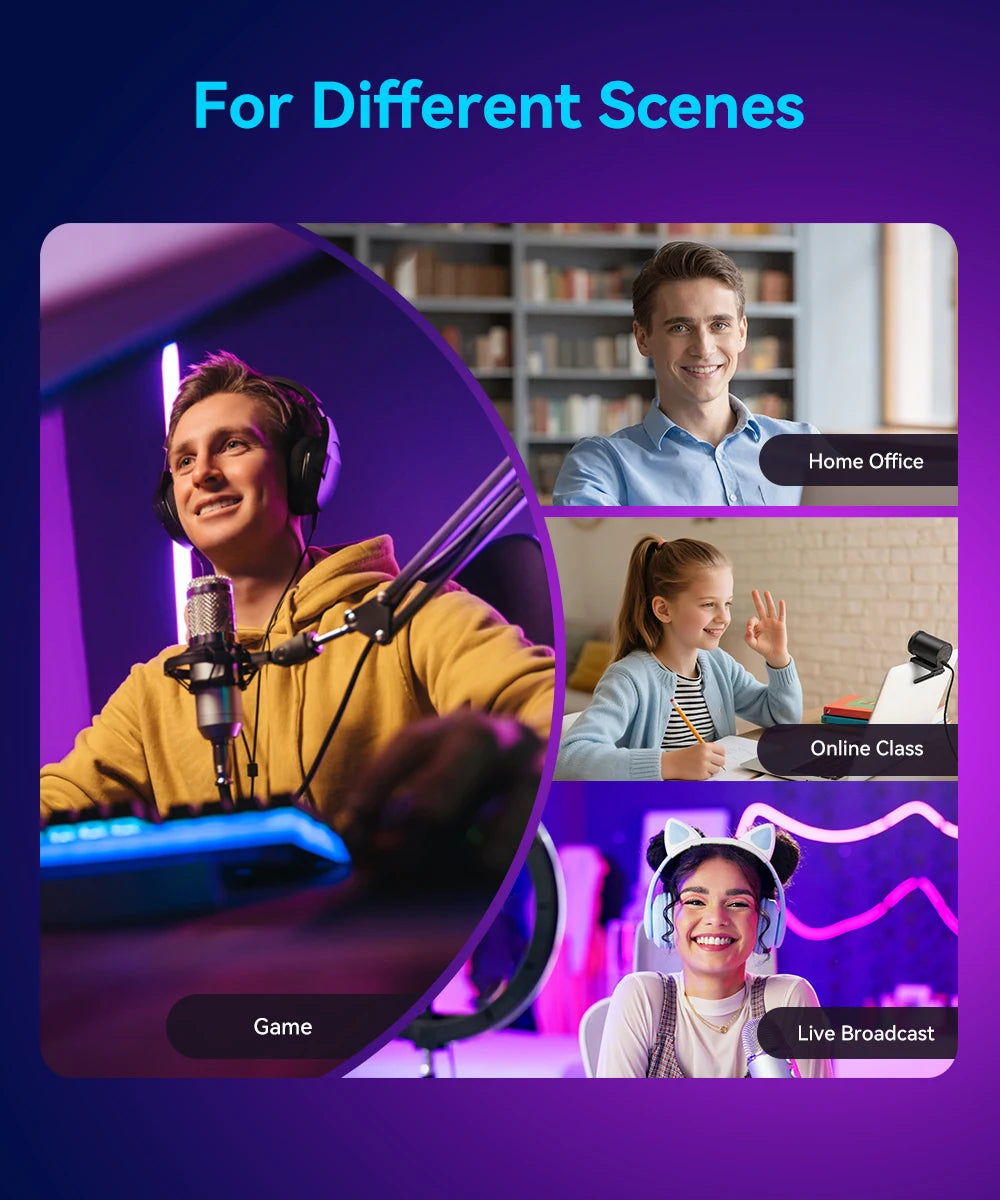 EMEET S600 4K Streaming Webcam – Ultra HD Video for Creators & Professionals