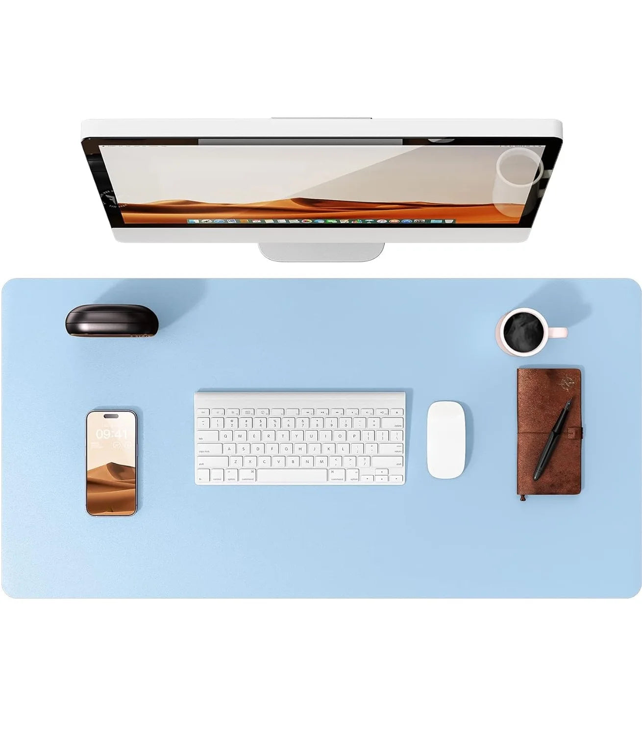 Large Leather Desk Pad – Non-Slip PU Office Mat for Laptop & Workspace