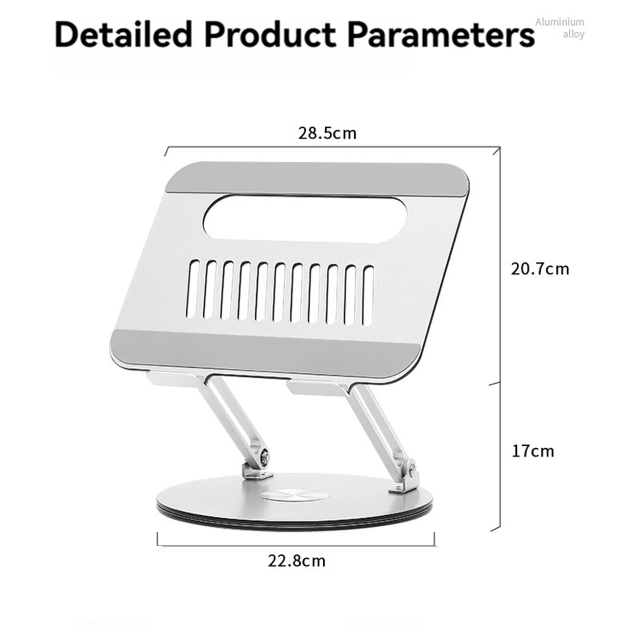 Premium 360° Rotating Aluminium Laptop Stand