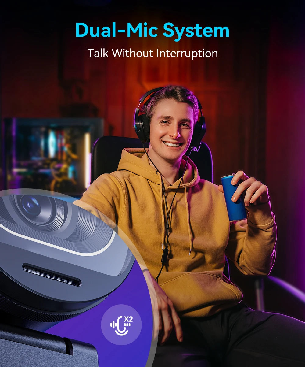 EMEET S600 4K Streaming Webcam – Ultra HD Video for Creators & Professionals