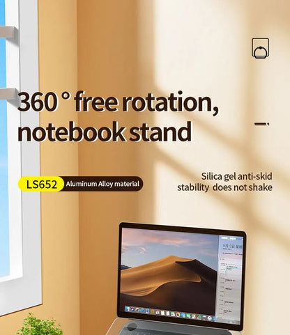 Aluminum Alloy Foldable Laptop & Tablet Stand