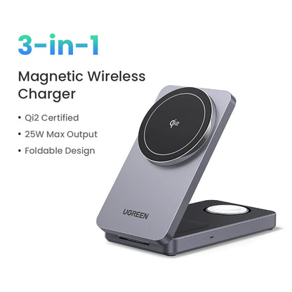 UGREEN 3-in-1 Magnetic Wireless Charger