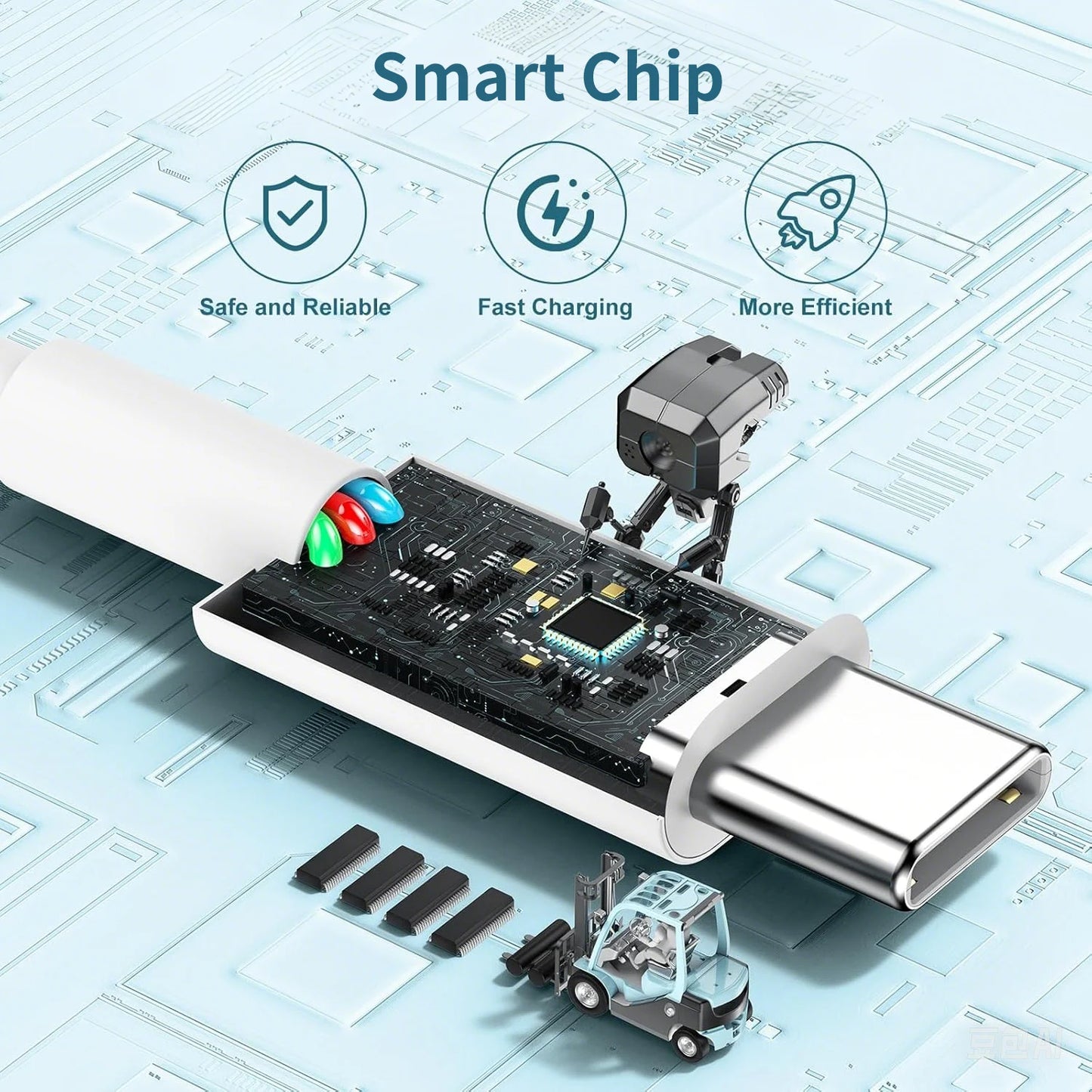 MFi-Certified USB-C to Lightning Fast Charging Cable for iPhone