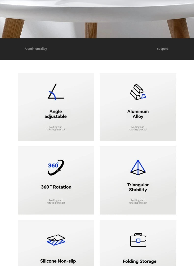 Premium 360° Rotating Aluminium Laptop Stand