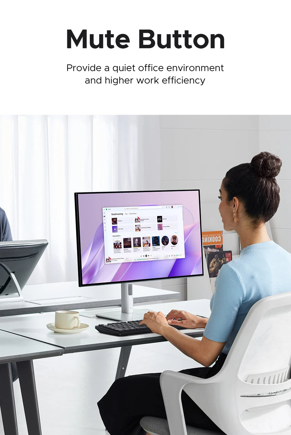 UGREEN 2.4G Wireless Keyboard – 104 Keys, Ultra-Slim, US Layout