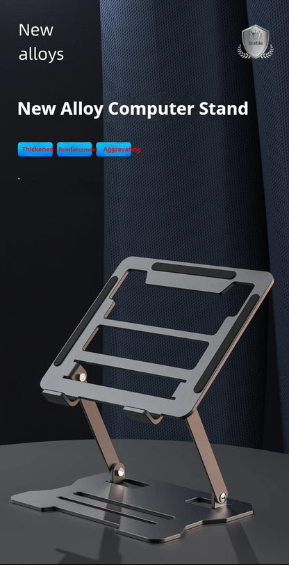 Universal Laptop Holder Portable Laptop Tablet Stand Anti-Slip Adjustable Metal Bracket Stable Riser Notebook Holder for Macbook