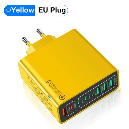 8 in 1 Waterproof Ports USB Fast Charger