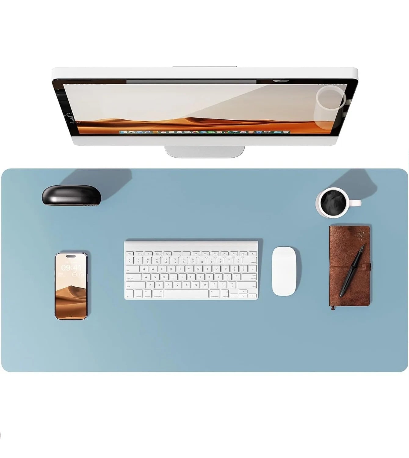 Large Leather Desk Pad – Non-Slip PU Office Mat for Laptop & Workspace