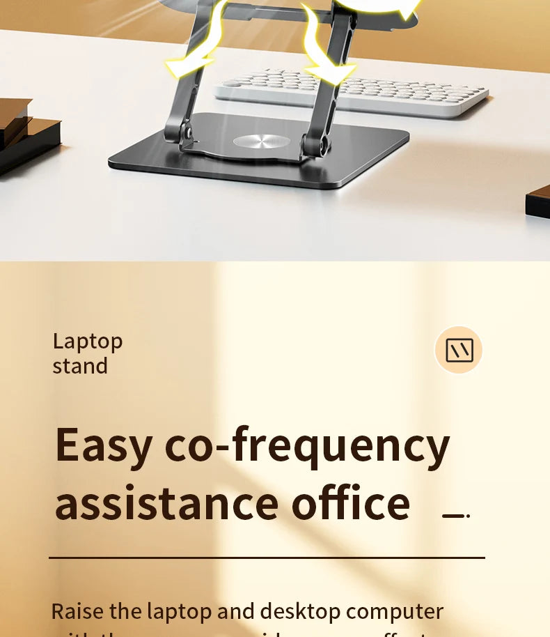 LS652 Aluminum Alloy Foldable Laptop & Tablet Stand