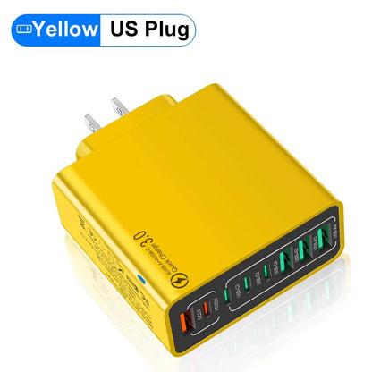 8 in 1 Waterproof Ports USB Fast Charger