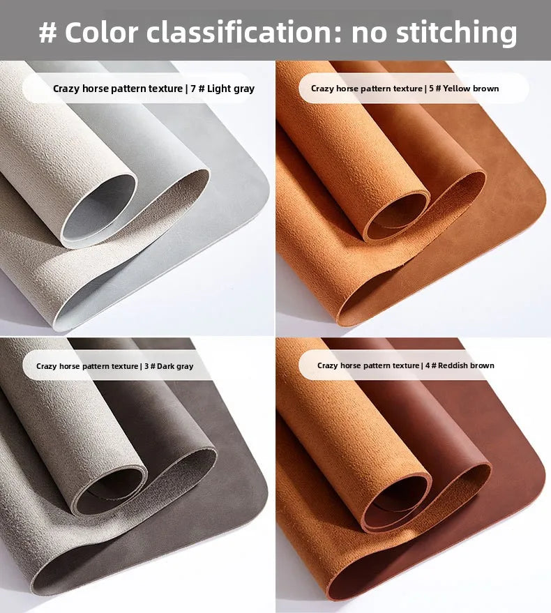 PU Leather Desk Pad Set – Waterproof Non-Slip Mouse Pad with Keyboard & Wrist Rest