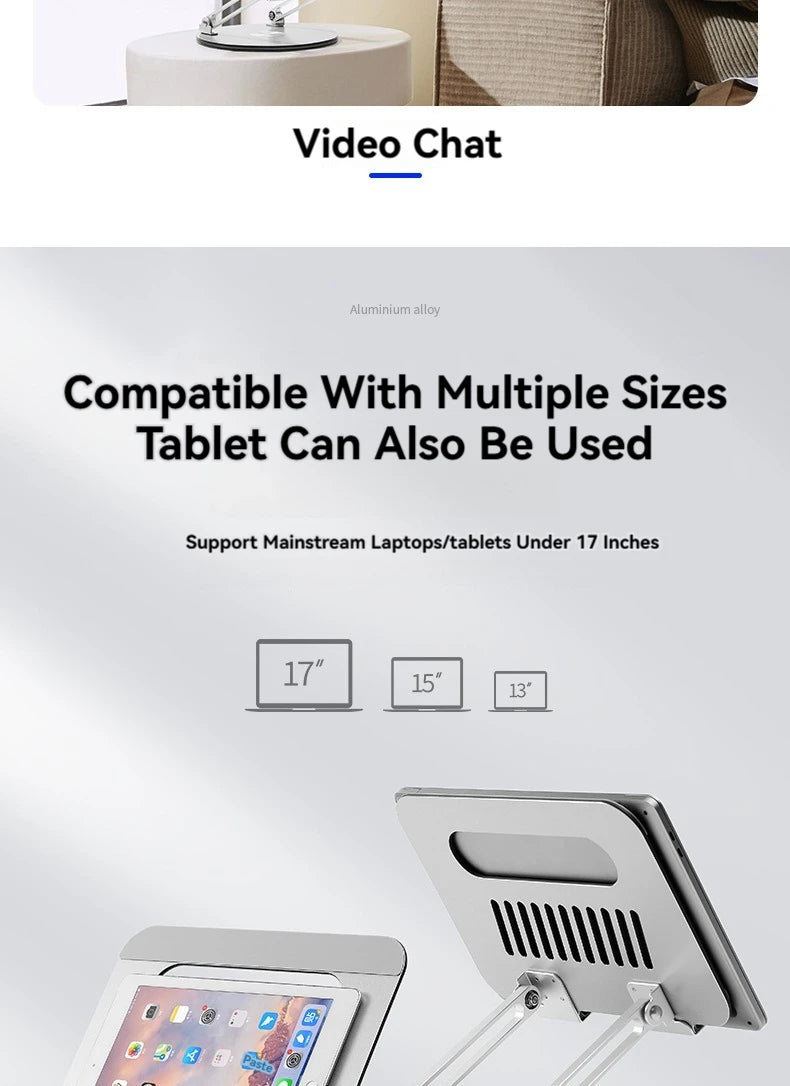 Premium 360° Rotating Aluminium Laptop Stand
