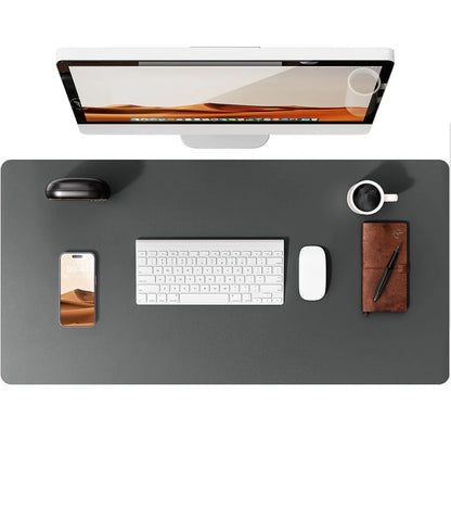 Large Leather Desk Pad – Non-Slip PU Office Mat for Laptop & Workspace