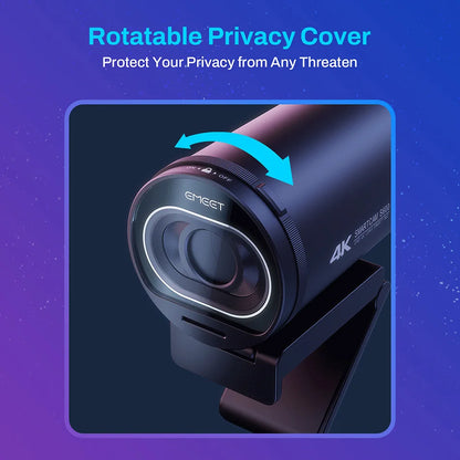 EMEET S600 4K Streaming Webcam – Ultra HD Video for Creators & Professionals