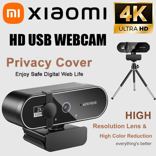 Xiaomi Streaming Webcam – USB Camera with Autofocus & Microphone for PC/Laptop