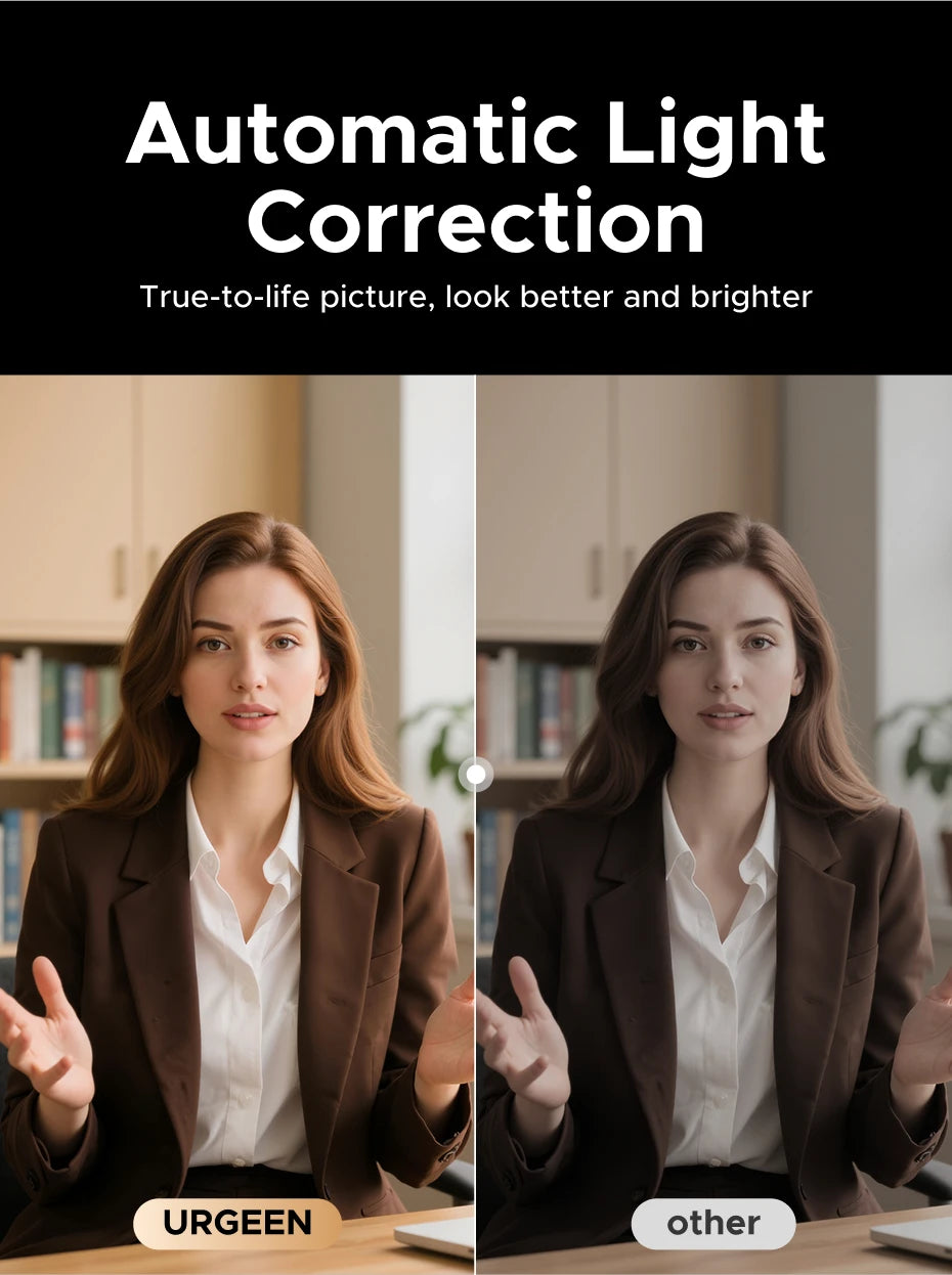 UGREEN 4K FHD Webcam – 8MP, Autofocus & Dual AI Mics