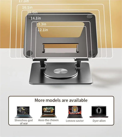 Aluminum Alloy Foldable Laptop & Tablet Stand
