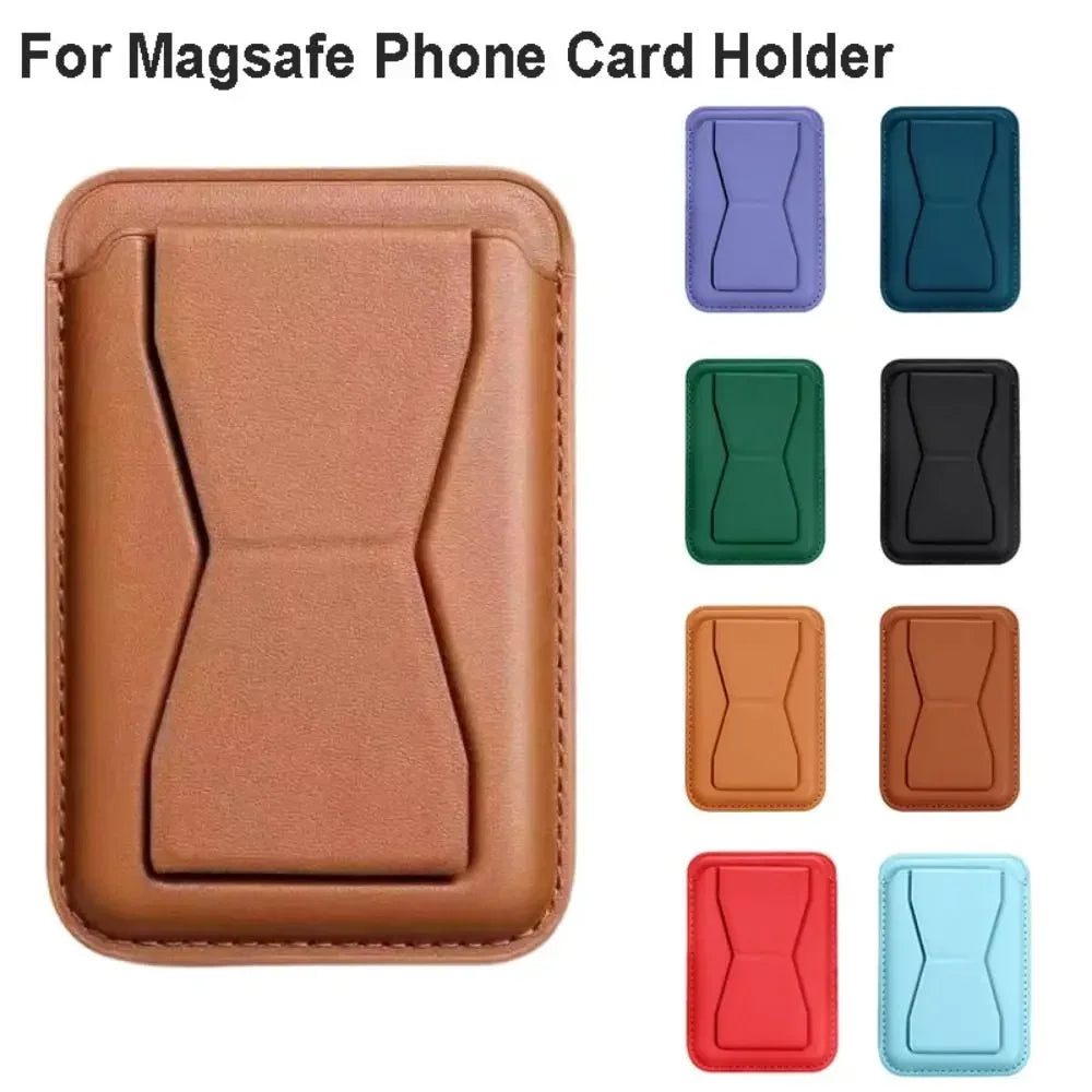 Anti-Theft Leather Card Holder – MagSafe Wallet Case for iPhone 12/13/14/15/16 Pro Max