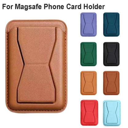 Anti-Theft Leather Card Holder – MagSafe Wallet Case for iPhone 12/13/14/15/16 Pro Max
