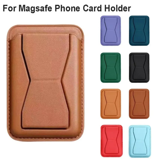Anti-Theft Leather Card Holder – MagSafe Wallet Case for iPhone 12/13/14/15/16 Pro Max