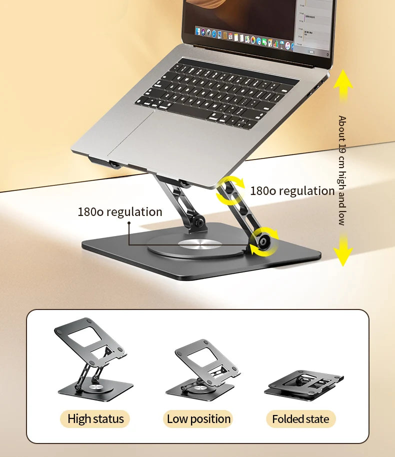LS652 Aluminum Alloy Foldable Laptop & Tablet Stand