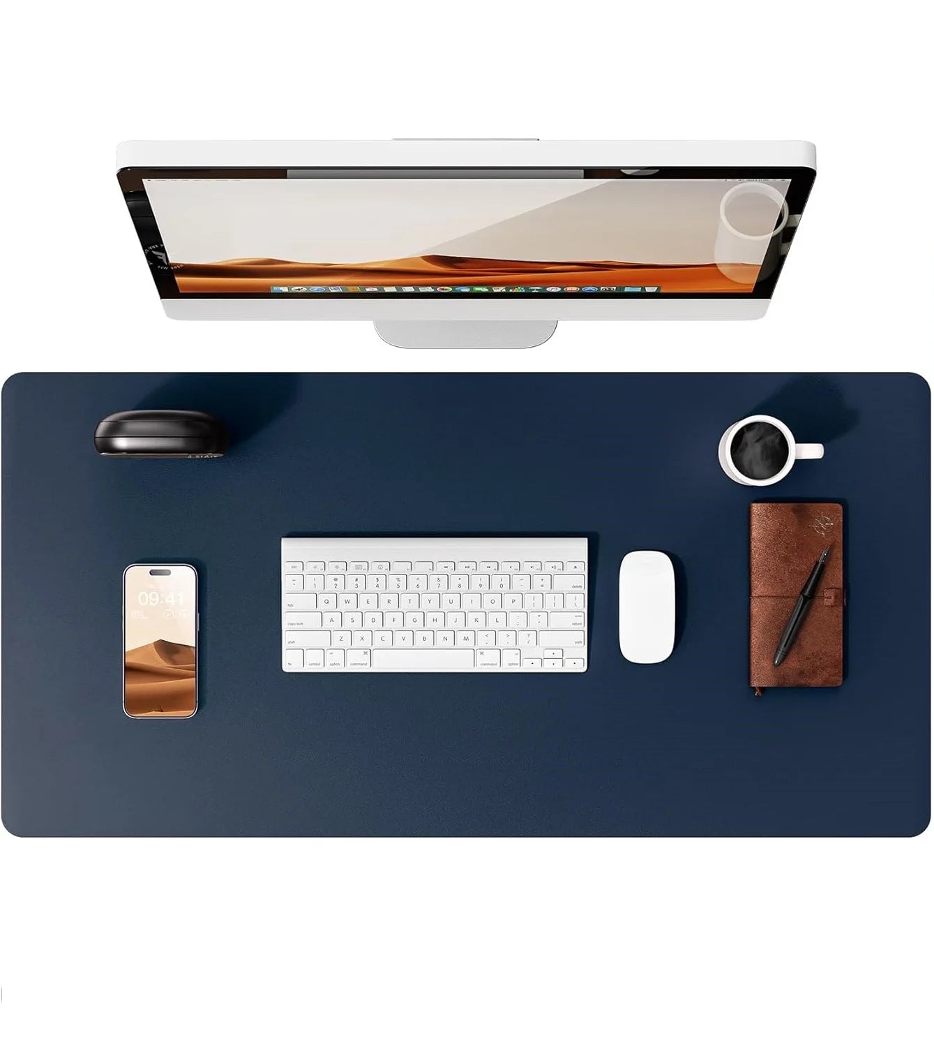Large Leather Desk Pad – Non-Slip PU Office Mat for Laptop & Workspace