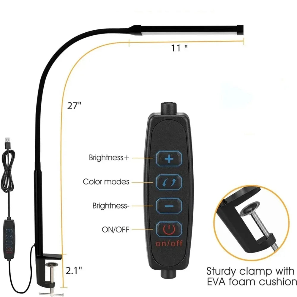 Flexible LED Office Desk Lamp