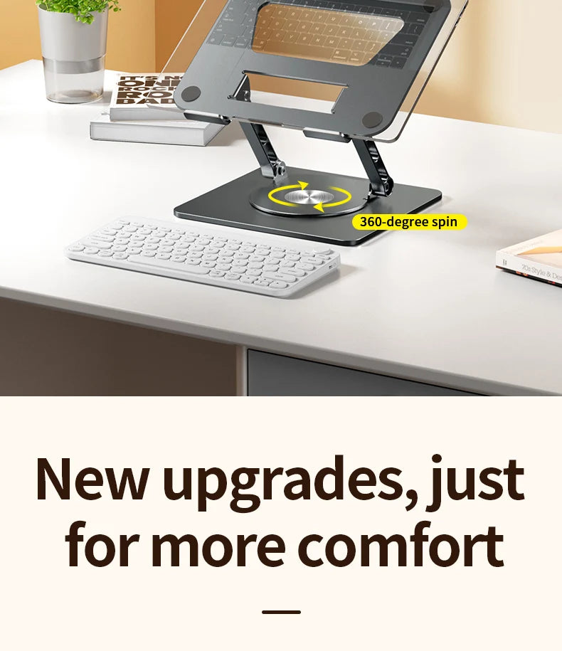 LS652 Aluminum Alloy Foldable Laptop & Tablet Stand